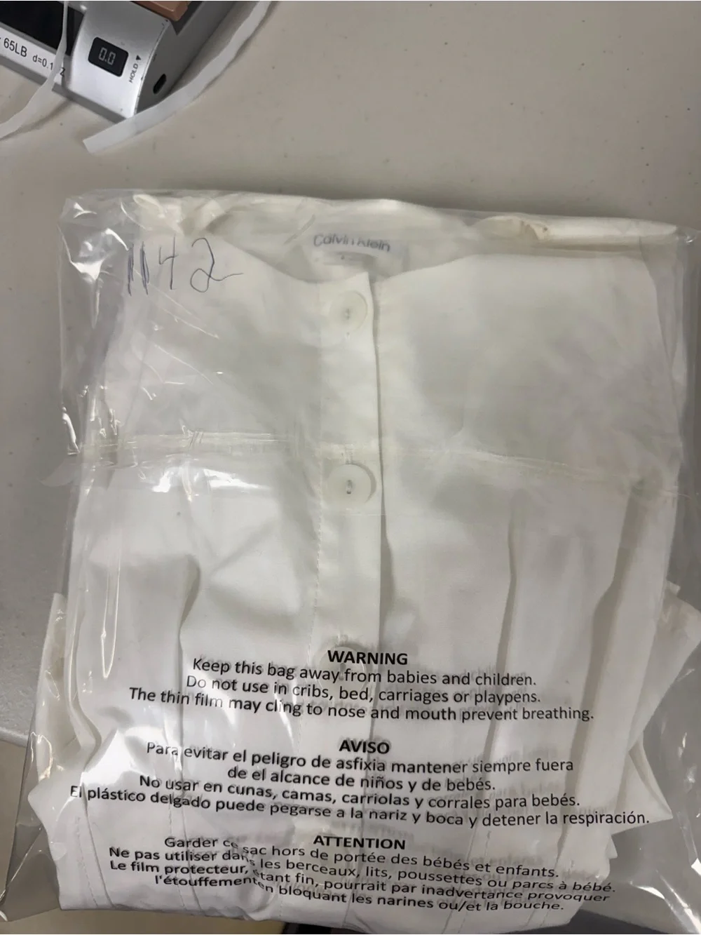 NWT Calvin Klein White Pintuck Fit and Flare Button Down Midi Dress Size 6